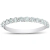 Pompeii3 1/2 Ct Tdw Diamond Wedding Ring Stackable Womens Anniversary Band 14k White Gold In Multi
