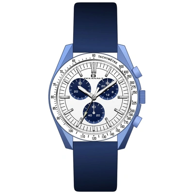 Oceanaut Orbit Chronograph Quartz White Dial Mens Watch Oc7585 In Blue / White