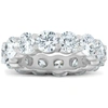 Pompeii3 6 Ct Ex3 Lab Grown Diamond Eternity Wedding Ring 14k White Gold In Multi