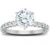 Pompeii3 1 3/4 Ct Round Cut Diamond Engagement Ring 14k White Gold In Multi