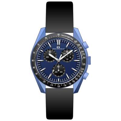 Oceanaut Orbit Chronograph Quartz Blue Dial Mens Watch Oc7583 In Black / Blue