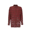 PALM ANGELS PALM ANGELS PAINT SPLATTER CHECK SHIRT