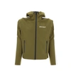 Palm Angels Logo Printed Zip-up Hooded Jacket