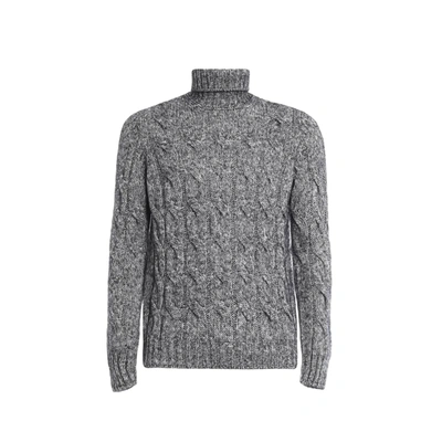 Saint Laurent Turtleneck Sweater In Silver