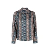 See By Chloé Floral-print Ruffle-collar Shirt