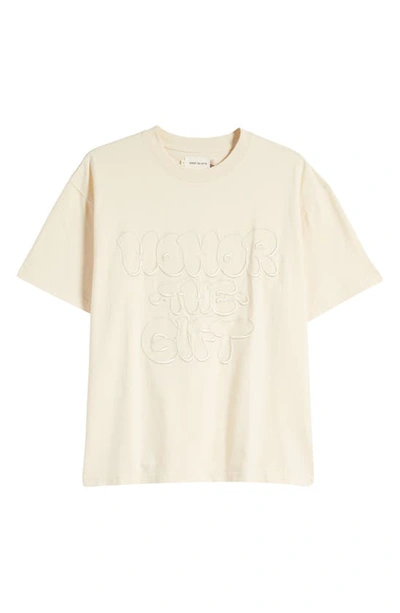 Honor The Gift Amped Up Short Sleeve Logo Tee In Cream