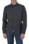 HIROSHI KATO THE RIPPER SPECKLE FLANNEL BUTTON-UP SHIRT