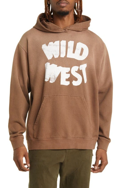 ONE OF THESE DAYS ONE OF THESE DAYS WILD WEST OMBRÉ COTTON GRAPHIC HOODIE