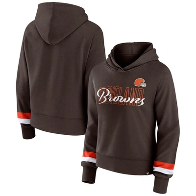 Fanatics Branded  Brown Cleveland Browns Over Under Pullover Hoodie