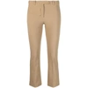 S Max Mara Slim-fit Cropped Pants In Neutrals