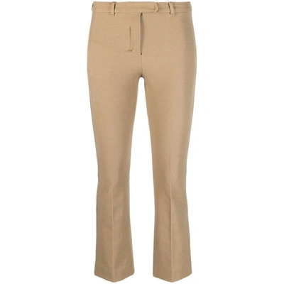 S Max Mara Slim-fit Cropped Pants In Neutrals