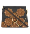 CHLOÉ Faye stud-flower medium leather cross-body bag