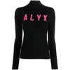Alyx Black Logo Sweater In Black