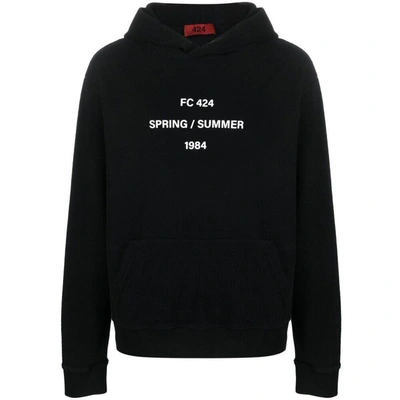 424 Embroidered-logo Detail Hoodie In Black