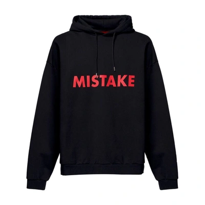 A Better Mistake Rave-print Organic Cotton Hoodie In Black