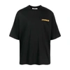 A Paper Kid Cotton Crewneck Sweatshirt In Black