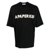 A Paper Kid Logo-print Cotton T-shirt In Black