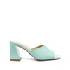 Aeyde Sandi Patent Leather Mules In Green