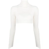 Alessandro Vigilante Cut Out-back Cropped Top In White