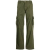 Alpha Industries Straight-leg Cargo Trousers In Green