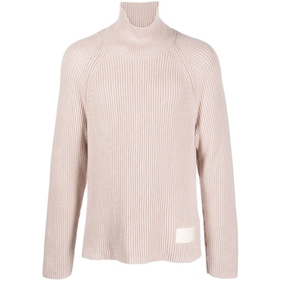 Ami Alexandre Mattiussi High-neck Sweater In Pink