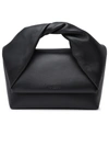 JW ANDERSON JW ANDERSON BLACK LEATHER TWISTER LARGE BAG WOMAN