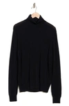 Bruno Magli Merino Wool Turtleneck Sweater In Navy