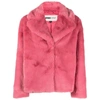 Apparis Milly Faux Fur Coat In Pink