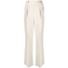 Axel Arigato Jackie Pleated Straight Trousers In Neutrals