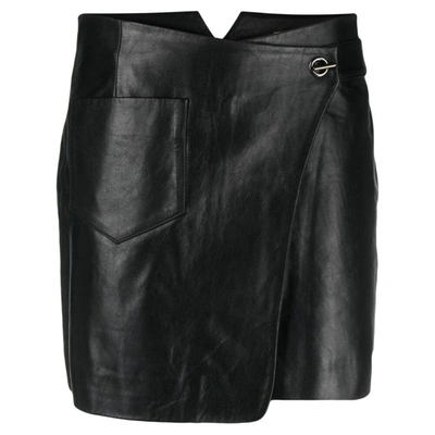 Ba&sh Mael Leather Skirt In Black