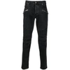 Balmain Destroyed Jeans In Black