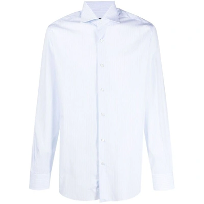 Barba Napoli Stripe-print Shirt In Blue/white