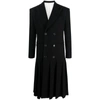 Canaku Virgin Wool Blend Coat In Black