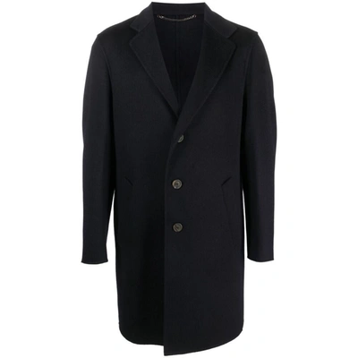 Canali Wool & Cashmere Classic Fit Overcoat In Blue