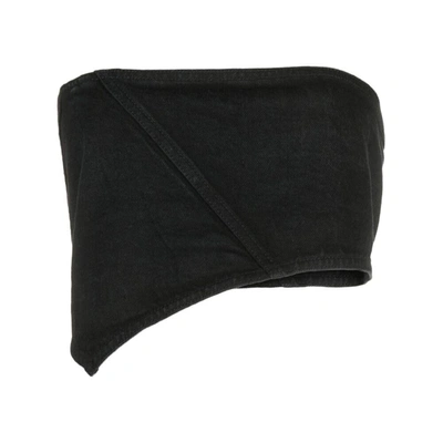 Cannari Concept Asymmetric Strapless Top In Black