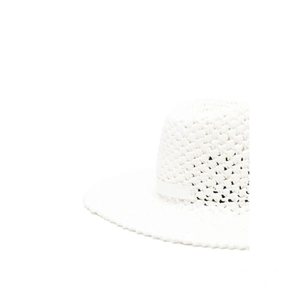 Catarzi Wide-brim Woven-raffia Hat In White