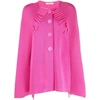 Charlott Wool Capes In Pink