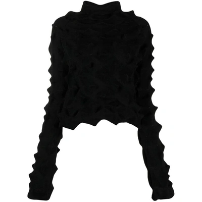 Chet Lo Maxi Spikes Maul Knitted Jumper In Black