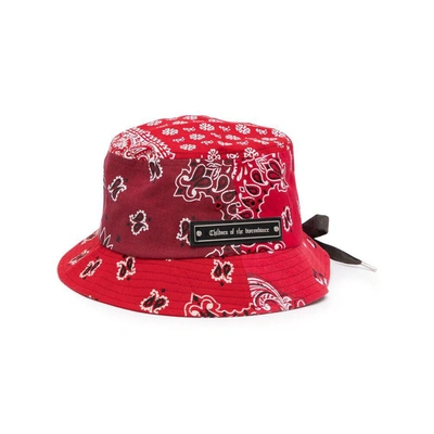 Children Of The Discordance Paisley-print Bucket Hat In Red