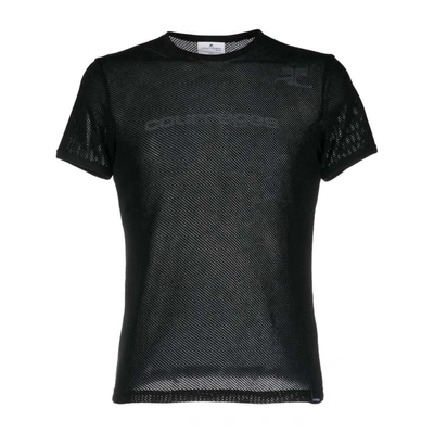 Courrèges Mesh T-shirt In Black