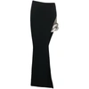 David Koma Asymmetric Embellished Maxi Skirt In Black