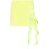 David Koma Ruffle-trimmed Miniskirt In Yellow