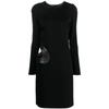 Tom Ford Cut-out Detailed Crewneck Mini Dress In Black