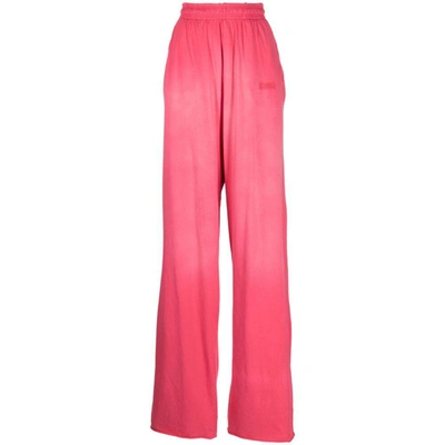 Vetements Cotton Trousers In Pink