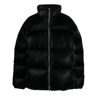 Vtmnts Zip-up Padded Jacket In Black