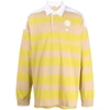 Wales Bonner City Organic-cotton Polo Shirt In Yellow/neutrals