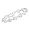 Ross-simons Moonstone Bracelet In Sterling Silver In Multi
