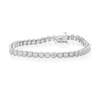Vir Jewels 4 Cttw Si2-i1 Diamond Bracelet 14k White Gold Cushion With Milgrain 7 Inch In White