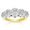 Vir Jewels 1.50 Cttw 5 Stone Cluster Composite Diamond Ring 14k Yellow Gold In Yellow