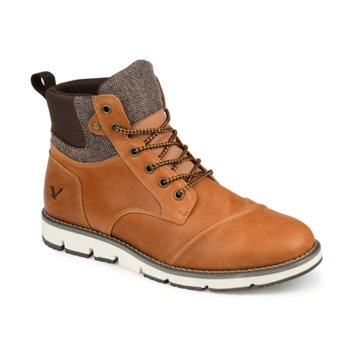 Territory Men's Raider Wide Width Tru Comfort Foam Lace-up Cap Toe Ankle Boot In Chestnut